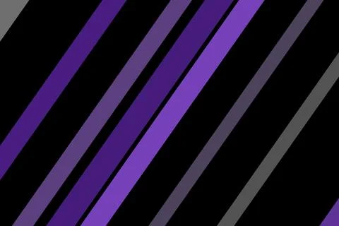 Abstract purple and gray diagonal lines on black background Stock Illustration