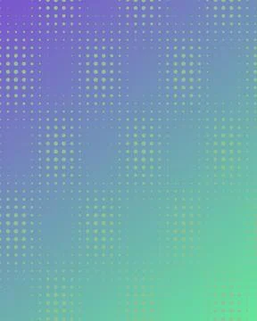 Abstract Purple and Green Gradient Background with Retro Halftone Dot Patte.. Stock Illustration