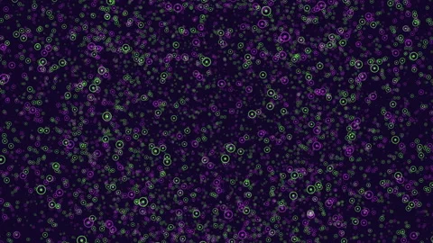 Abstract purple and green pattern on black background Vídeo Stock 285690551