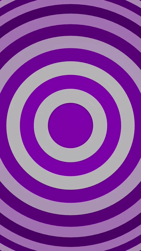 Abstract Purple and Grey Concentric Circles Moving in a 3D Torus Tunnel Stock Footage 328137892