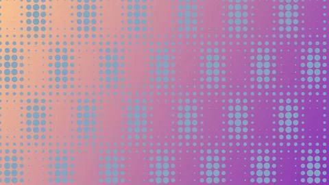 Abstract Purple and Pink Gradient Background with Blue Halftone Dot Pattern.. Illustrazione stock