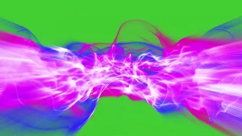 Abstract purple and pink light ripple on green screen background Stock Footage 314651765
