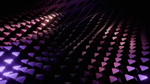 Abstract Purple and Pink Triangular Pattern: A Glowing Digital Art Stock Footage 306363407