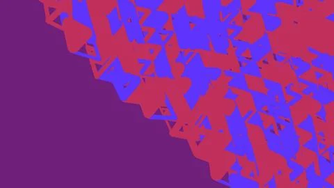Abstract purple and red geometric triangle pattern background Stock Illustration