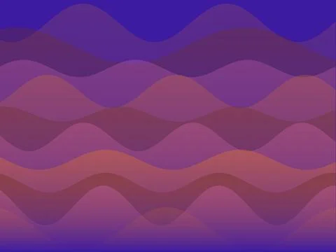Abstract Purple and Violet Gradient Wavy Layered Background Illustration Stockillustratie