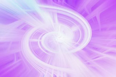 Abstract purple and white background with swirling light rays in a dynamic Illustrazione stock