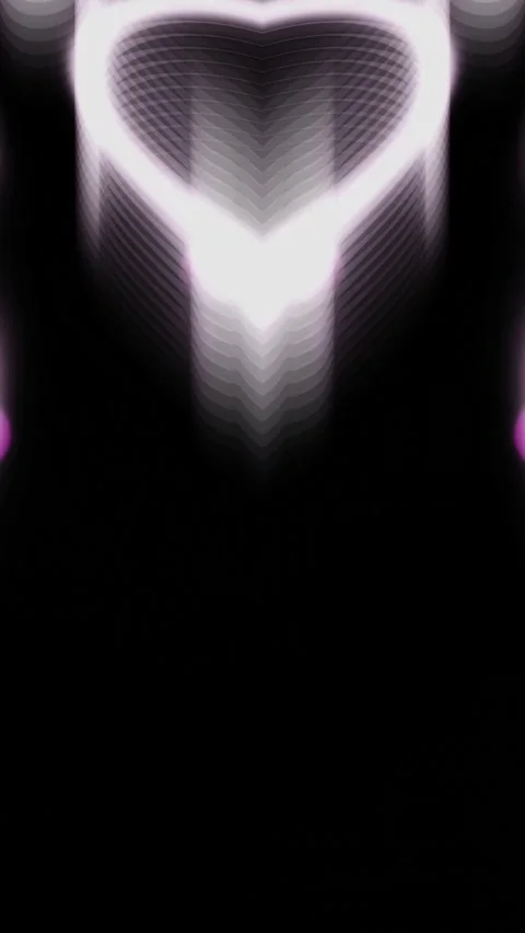 Abstract Purple and White Glowing Symmetrical Geometric Motion Loop Stockbeeldmateriaal 341487975