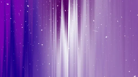 Abstract purple and white vertical light streaks with falling particles Video stock 339703952