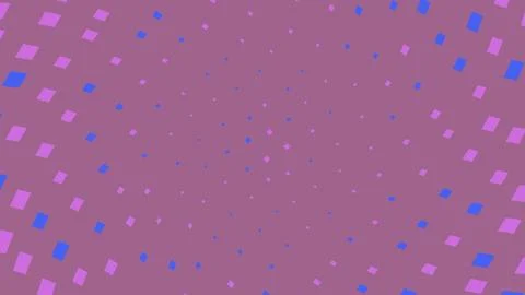Abstract purple background with blue and pink square pattern Stockillustratie