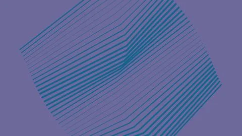 Abstract purple background with blue wavy parallel lines Stock Illustration