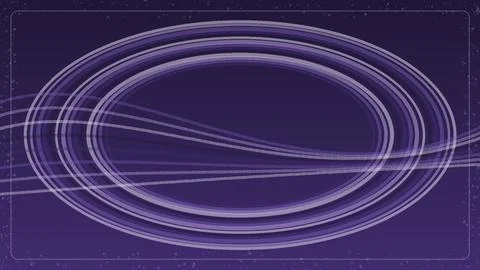 Abstract purple background with concentric oval rings and light trails for .. Stock Illustration