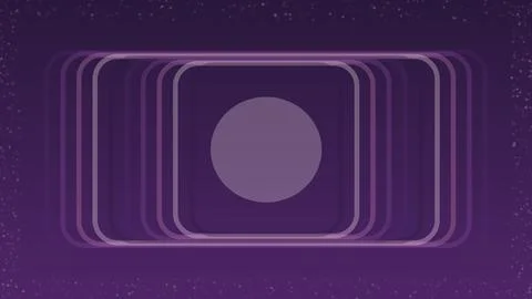 Abstract purple background with concentric rounded rectangles and central c.. イラスト素材