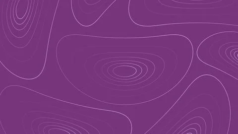 Abstract purple background with concentric shapes and curved lines Stock Illustration