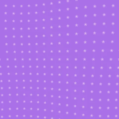 Abstract Purple Background with Cute White Flower Pattern Stock Footage 334084470