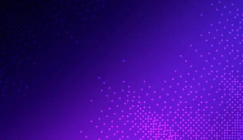 Abstract purple background with digital dots and glowing particle patterns for Stock Illustration