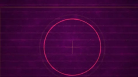 Abstract purple background with digital glitch effect and glowing circular .. Stock Footage 334506767