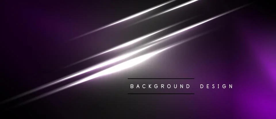 Abstract purple background features bright diagonal lines. Modern design イラスト素材