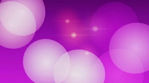 Abstract Purple Background with Floating Bokeh and Lens Flares Video stock 332391773