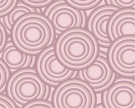 Abstract purple background with flowing streamlined circles Stock Illustration