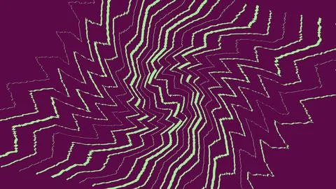 Abstract purple background with glowing zigzag lines Stock Illustration