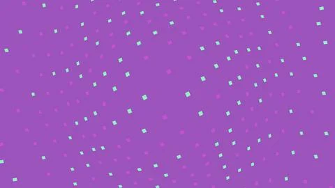 Abstract purple background with green square dot pattern Stock Illustration