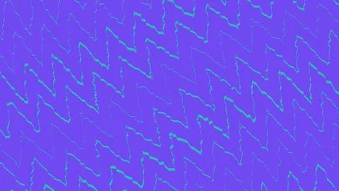 Abstract purple background with green zigzag wave lines 스톡 일러스트