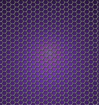 Abstract purple background with hexagons Stock Illustration