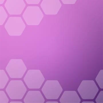 Abstract purple background with hexagons. Illustrazione stock