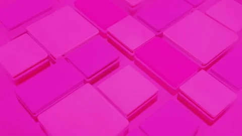 Abstract purple background increasing and decreasing rectangular tiles 3d render Stock Footage 304650356