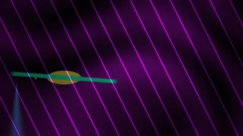 Abstract purple background with neon lines and futuristic elements. Stock Footage 335504958