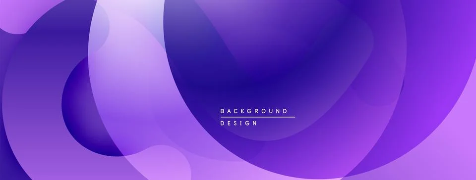 Abstract purple background. Overlapping fluid shapes create modern design. イラスト素材