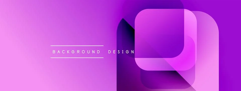 Abstract purple background. Overlapping rectangles create modern design. Text Illustrazione stock