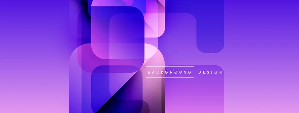 Abstract purple background. Overlapping rectangles create modern design. Stock Illustration