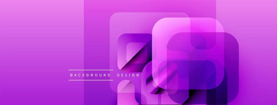 Abstract purple background. Overlapping rectangles create modern visual effect. Illustrazione stock