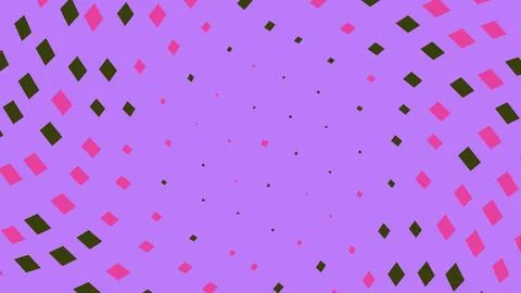 Abstract purple background with pink and dark green diamonds Illustrazione stock