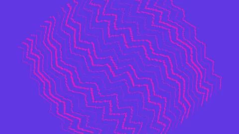Abstract purple background with pink zigzag wave lines Stockillustratie