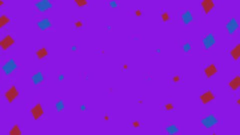 Abstract purple background with red and blue floating shapes Stockillustratie