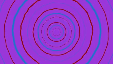 Abstract purple background with red and blue circular lines イラスト素材