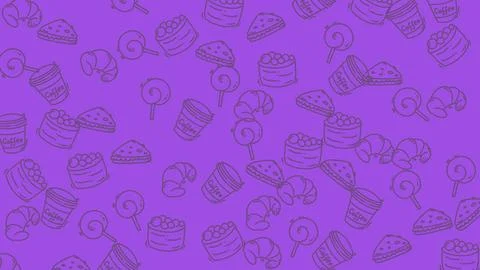 Abstract Purple Background with Subtle Geometric Patterns. Stock Illustration