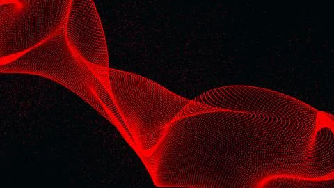 Abstract purple background. Trapcode mir futuristic purple dots and line Stock Illustration