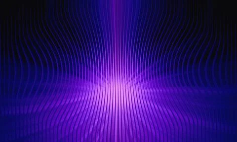 Abstract Purple Background with Wavy Vertical Ribbed Texture and Central Ra.. 스톡 일러스트