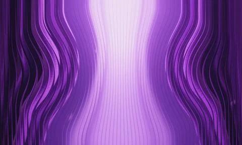 Abstract Purple Background with Wavy Vertical Slat Texture and Bright Centr.. Stock Illustration
