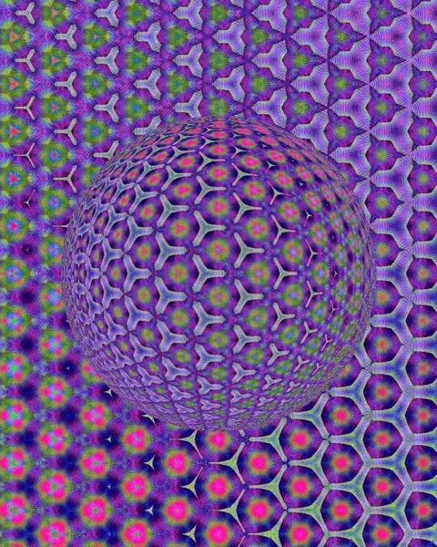 Abstract purple ball pattern design style, Kaleidoscope Stock Footage 227316820