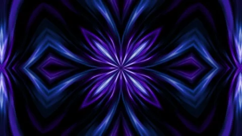 Abstract purple-blue background with a changing kaleidoscope pattern. Stock Footage 327669549