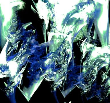 Abstract purple-blue glowing pattern on black background, design, wallpaper Stock Illustration
