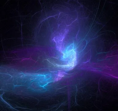 Abstract purple blue glowing pattern on black background, lightning 스톡 일러스트