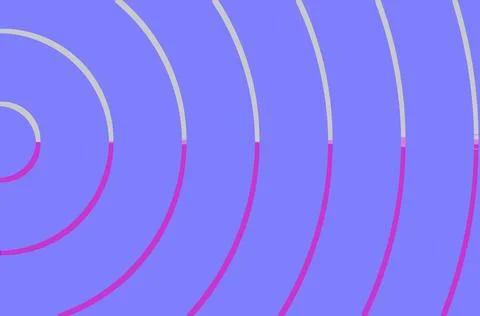 Abstract purple blue gradient background with circular line design Stock Illustration