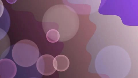 Abstract Purple Bokeh Motion Background with Soft Liquid Waves and Floating Orbs Stock Footage 328788513