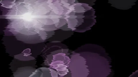 Abstract Purple Bokeh with Ripple Effect and Lens Flare Vídeo Stock 344621650