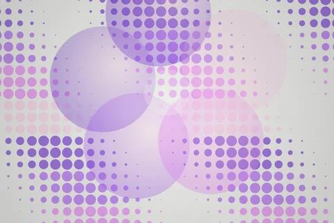 Abstract purple circles pattern with dotted design Stock Photos